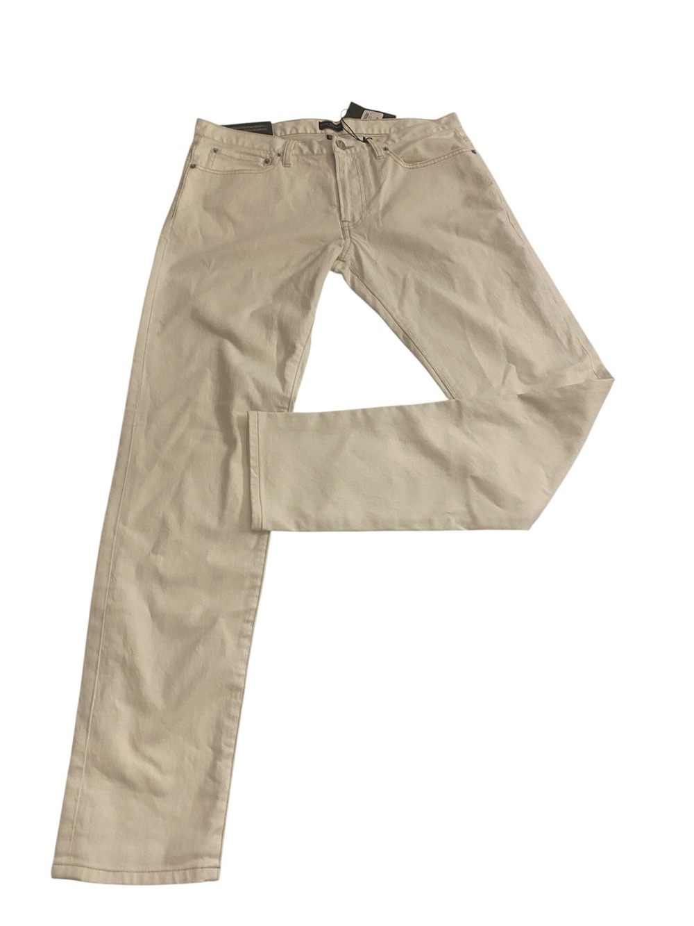 Women’s White Cream Straight Leg Jeans New Club Monaco Size 32”x 32”